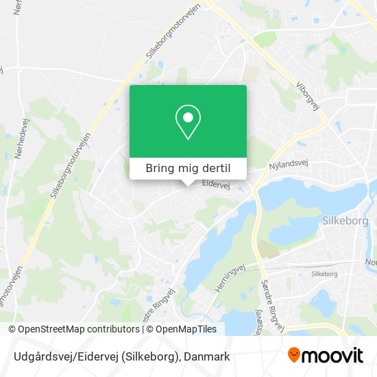 Udgårdsvej / Eidervej (Silkeborg) kort