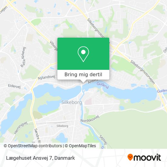 Lægehuset Ansvej 7 kort