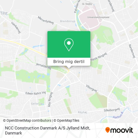 NCC Construction Danmark A / S Jylland Midt kort