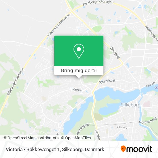 Victoria - Bakkevænget 1, Silkeborg kort