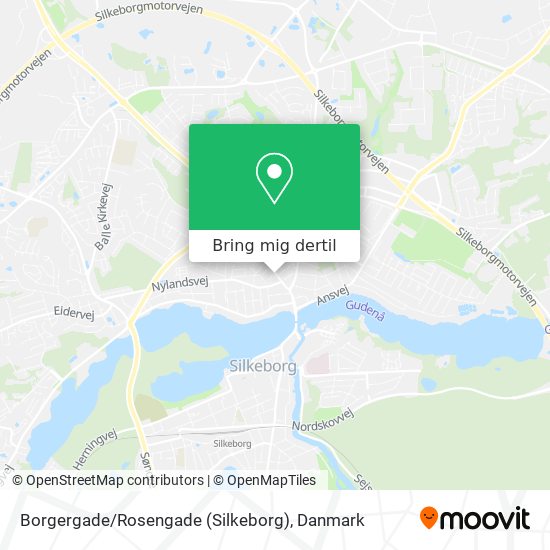 Borgergade / Rosengade (Silkeborg) kort