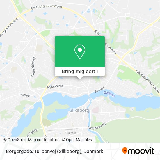 Borgergade / Tulipanvej (Silkeborg) kort