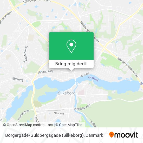 Borgergade / Guldbergsgade (Silkeborg) kort
