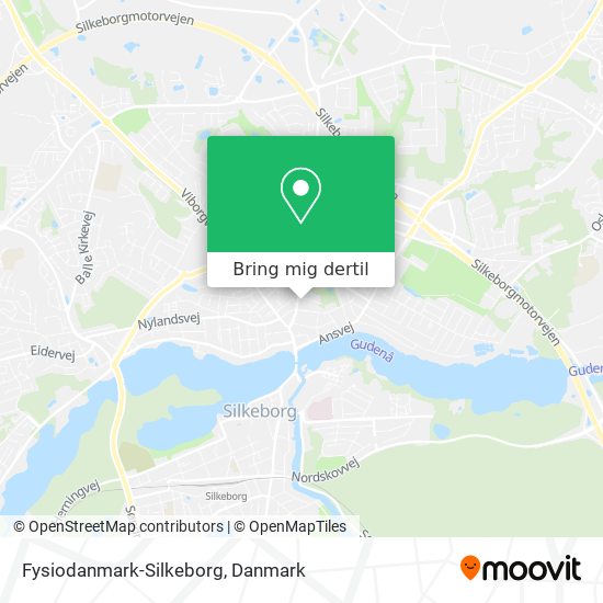Fysiodanmark-Silkeborg kort
