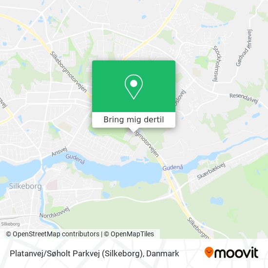 Platanvej / Søholt Parkvej (Silkeborg) kort