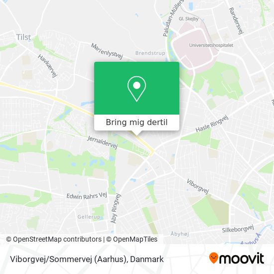 Viborgvej/Sommervej (Aarhus) kort