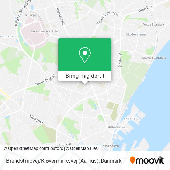 Brendstrupvej / Kløvermarksvej (Aarhus) kort