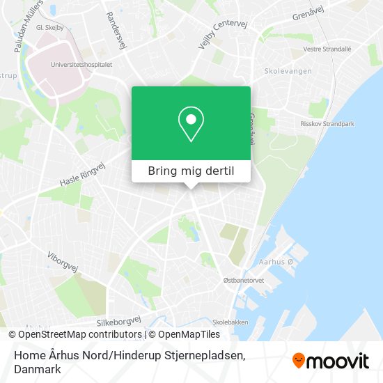 Home Århus Nord / Hinderup Stjernepladsen kort