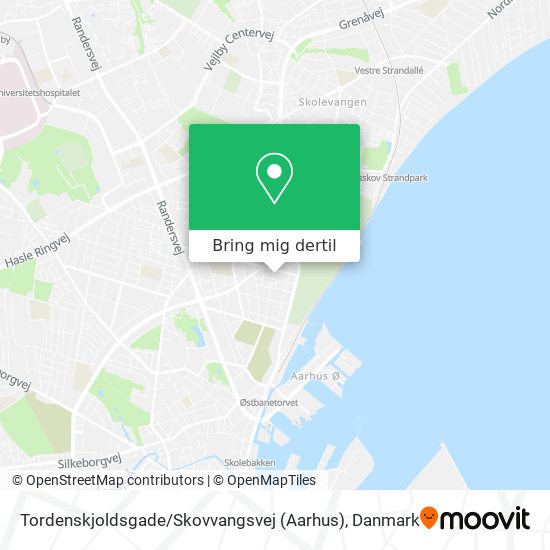 Tordenskjoldsgade / Skovvangsvej (Aarhus) kort