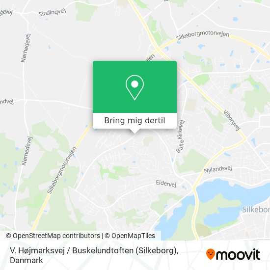 V. Højmarksvej / Buskelundtoften (Silkeborg) kort