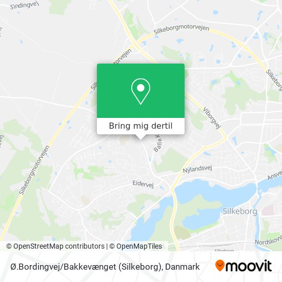 Ø.Bordingvej / Bakkevænget (Silkeborg) kort