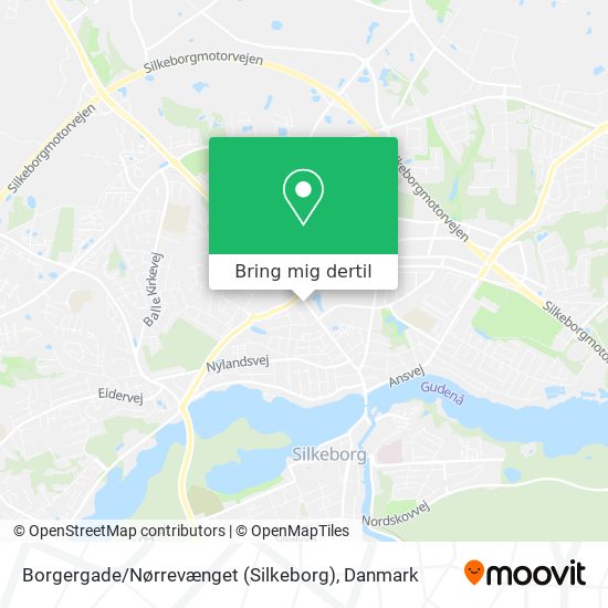 Borgergade / Nørrevænget (Silkeborg) kort