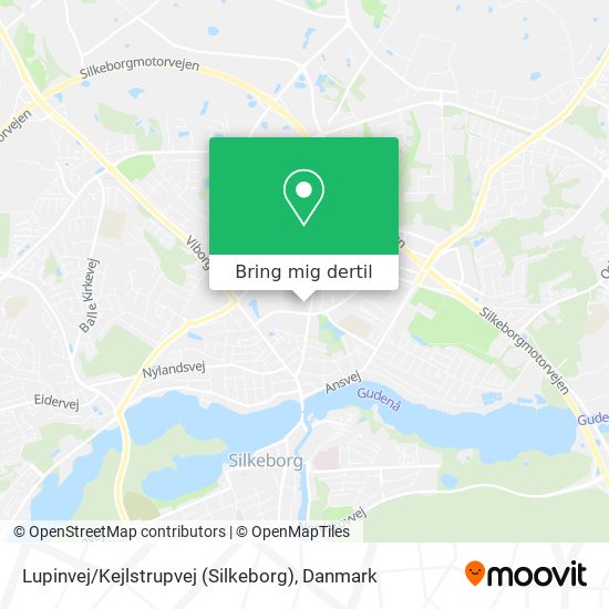 Lupinvej / Kejlstrupvej (Silkeborg) kort