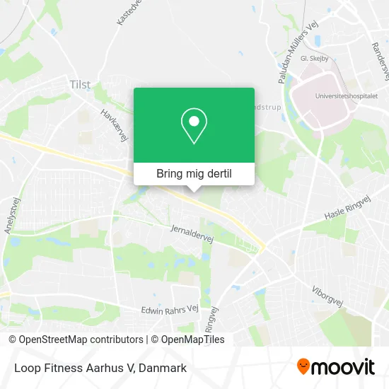 Loop Fitness Aarhus V kort