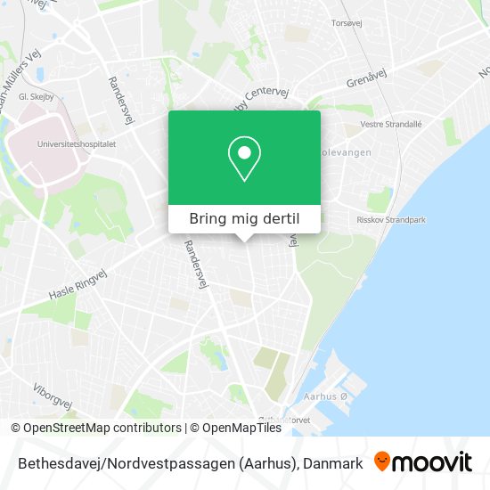 Bethesdavej / Nordvestpassagen (Aarhus) kort