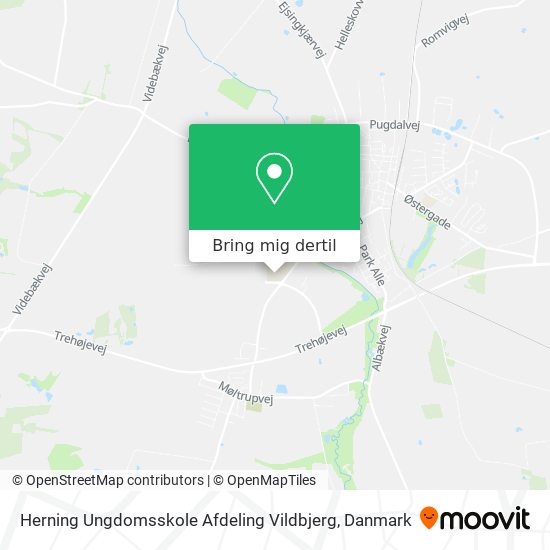 Herning Ungdomsskole Afdeling Vildbjerg kort