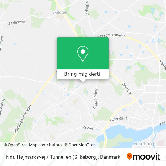 Ndr. Højmarksvej / Tunnellen (Silkeborg) kort