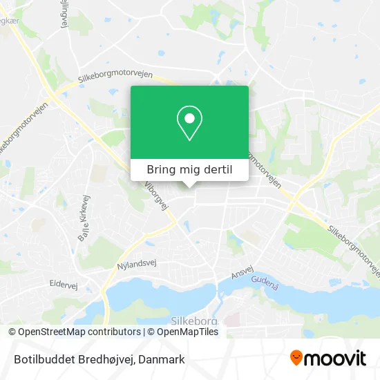 Botilbuddet Bredhøjvej kort