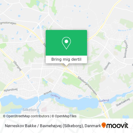 Nørreskov Bakke / Bavnehøjvej (Silkeborg) kort