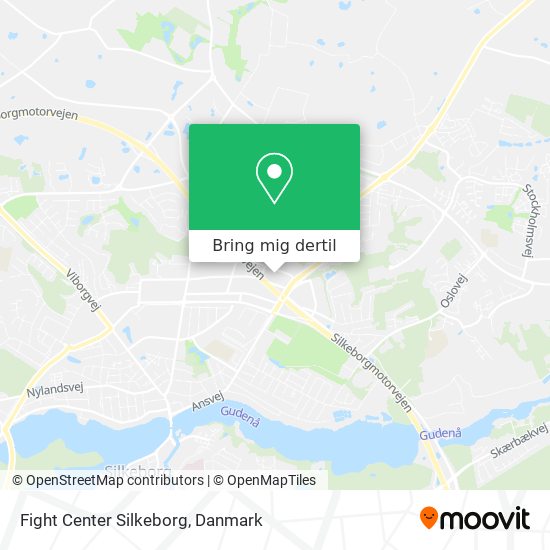 Fight Center Silkeborg kort