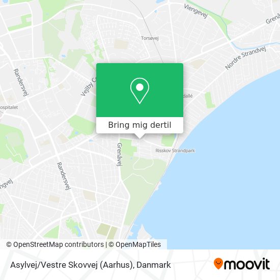 Asylvej / Vestre Skovvej (Aarhus) kort