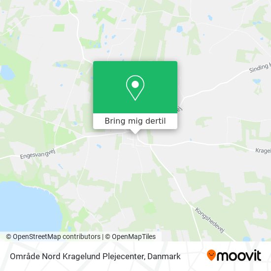 Område Nord Kragelund Plejecenter kort