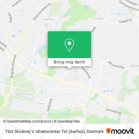 Tilst Skolevej V. Idrætscenter Tst (Aarhus) kort