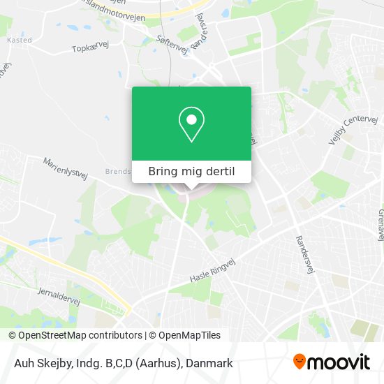 Auh Skejby, Indg. B,C,D (Aarhus) kort