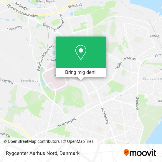 Rygcenter Aarhus Nord kort