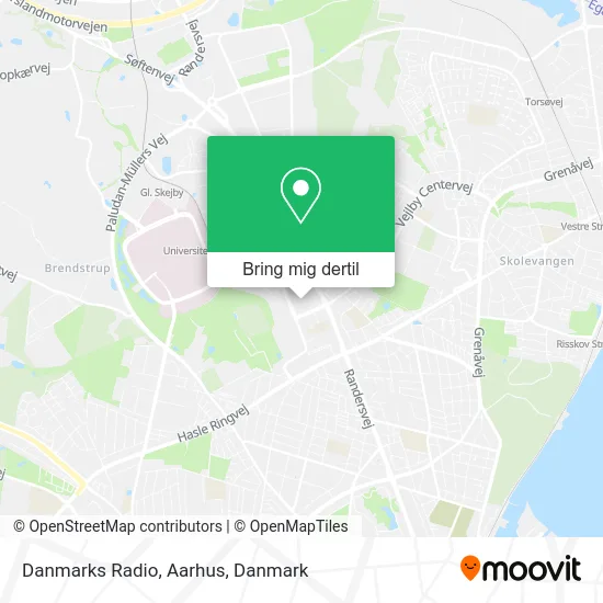 Danmarks Radio, Aarhus kort