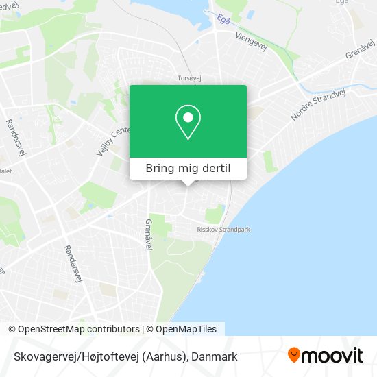 Skovagervej / Højtoftevej (Aarhus) kort