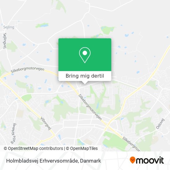 Holmbladsvej Erhvervsområde kort