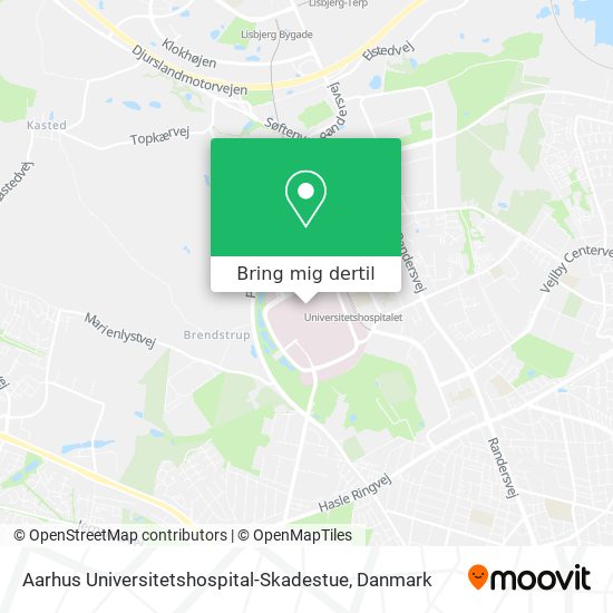 Aarhus Universitetshospital-Skadestue kort