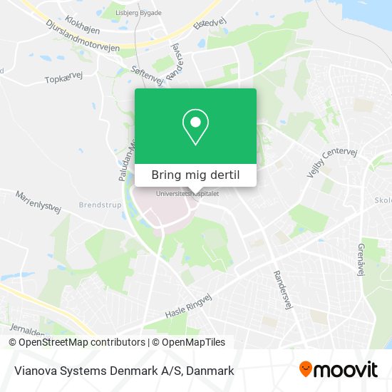 Vianova Systems Denmark A/S kort