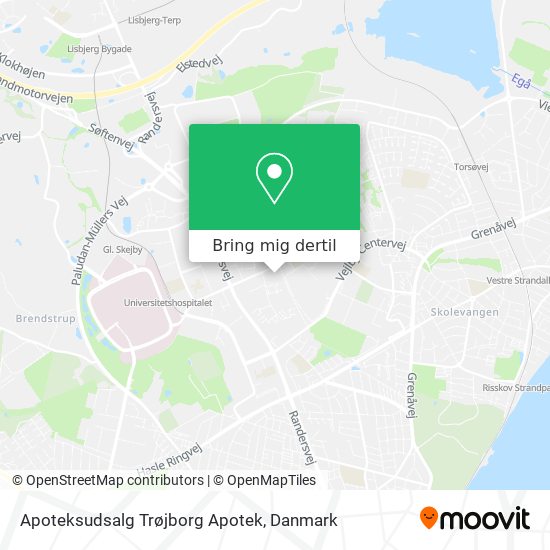 Apoteksudsalg Trøjborg Apotek kort