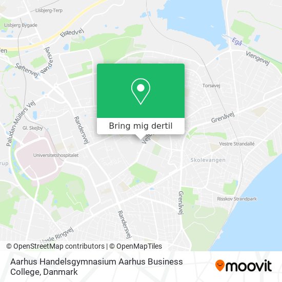Aarhus Handelsgymnasium Aarhus Business College kort