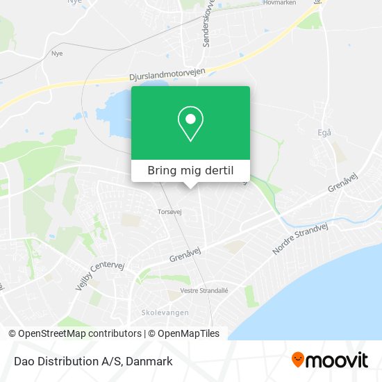 Dao Distribution A/S kort