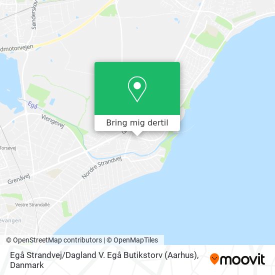Egå Strandvej / Dagland V. Egå Butikstorv (Aarhus) kort