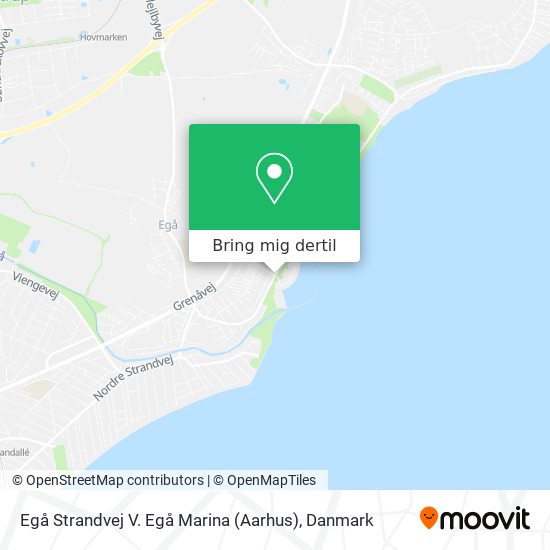 Egå Strandvej V. Egå Marina (Aarhus) kort