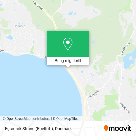 Egsmark Strand (Ebeltoft) kort