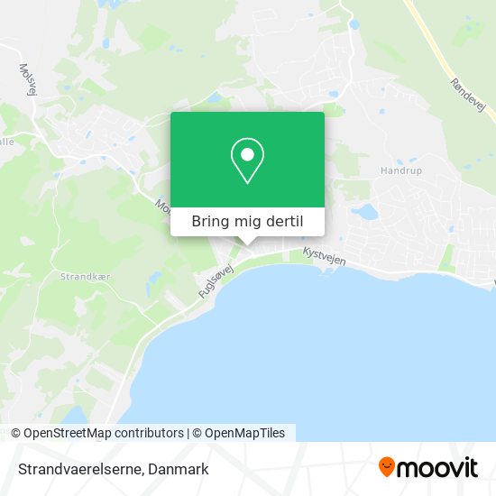 Strandvaerelserne kort