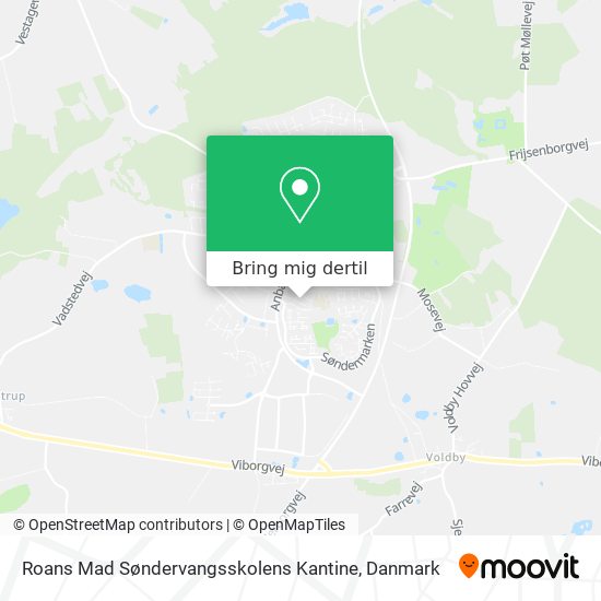 Roans Mad Søndervangsskolens Kantine kort