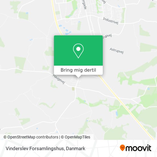 Vinderslev Forsamlingshus kort