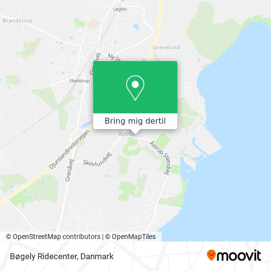 Bøgely Ridecenter kort
