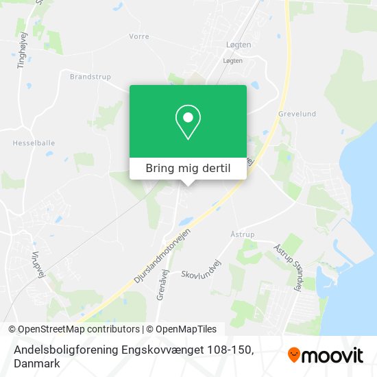 Andelsboligforening Engskovvænget 108-150 kort