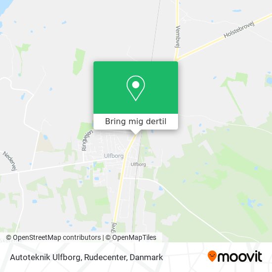 Autoteknik Ulfborg, Rudecenter kort