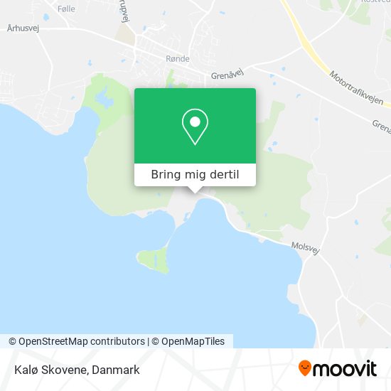 Kalø Skovene kort