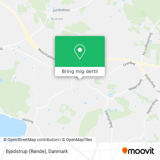 Bjødstrup (Rønde) kort