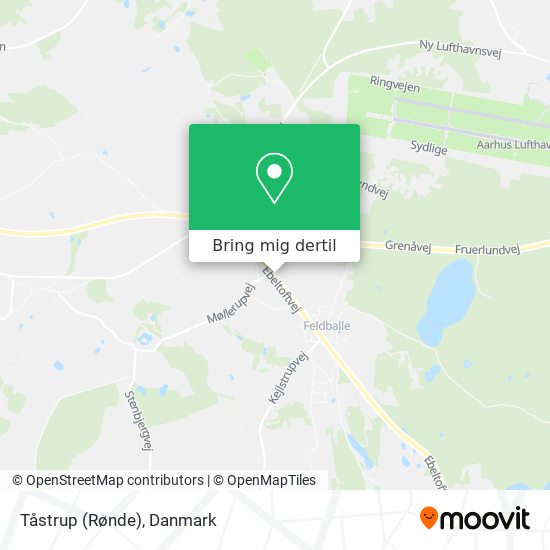 Tåstrup (Rønde) kort