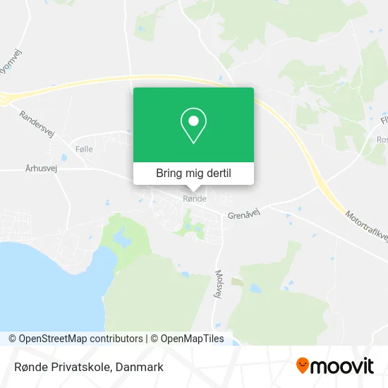 Rønde Privatskole kort